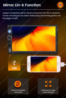 Reproductor Multimedia Para Coche Universal 7 Pulgadas 2 Din CarPlay Android Auto Pantalla Táctil Completa USB TF Soporte Para Control Del Volante - details 9
