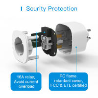 Enchufe Inteligente Meross MSS210HK - Control Remoto y Voz, Compatible con Alexa y Google Assistant - Ahorro de Energía, Programable, Seguro. - details 1