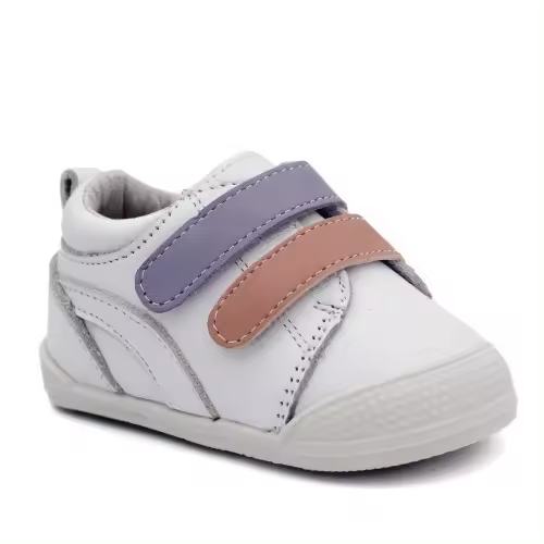 Deportivas flexible piel BUBBLE KIDS C1149 con doble velcro en tres colores - 1