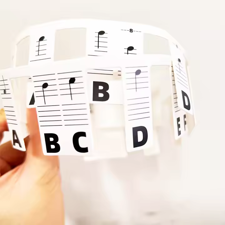 Etiquetas De Teclas De Piano Removibles Para Principiantes Guía Inicial Sin Adhesivo Pegatinas Para Teclado De Piano - 1
