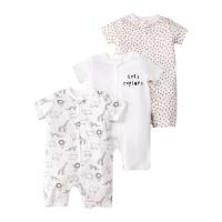Mono de verano para bebé, de manga corta, con cremallera de doble cabeza, para gatear, para recién nacido, caja de regalo - details 21