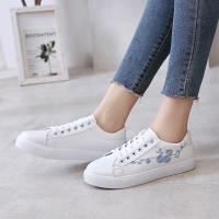 Zapatos Blancos Pequeños Para Mujer Primavera/Verano/Otoño Nuevos Patrón Bordado Coreano Casual Suela Baja Estudiante Zapatos Planos - details 11