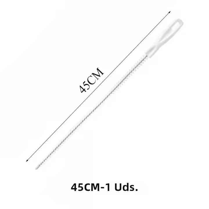 Cepillo De Limpieza Para Desagües De Tuberías Flexible Cepillo De Baño Para Eliminar Pelos Y Limpieza De Desagües Domésticos Herramienta De Limpieza De Cocina Y Baño - 1