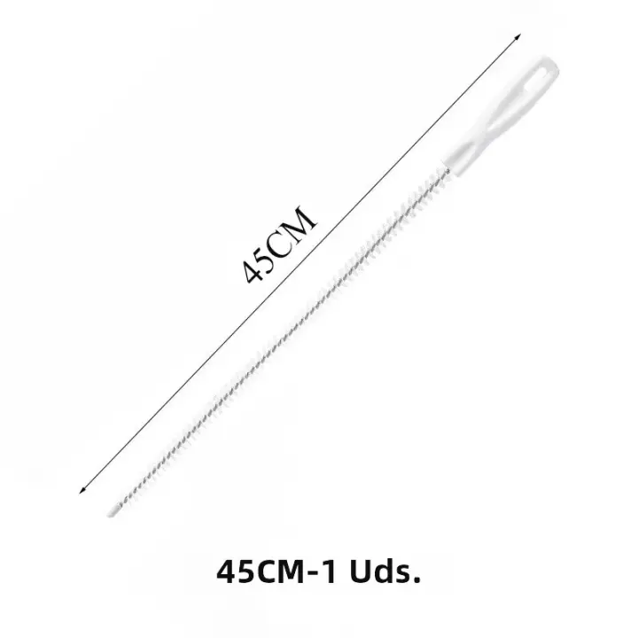 Cepillo De Limpieza Para Desagües De Tuberías Flexible Cepillo De Baño Para Eliminar Pelos Y Limpieza De Desagües Domésticos Herramienta De Limpieza De Cocina Y Baño - 1