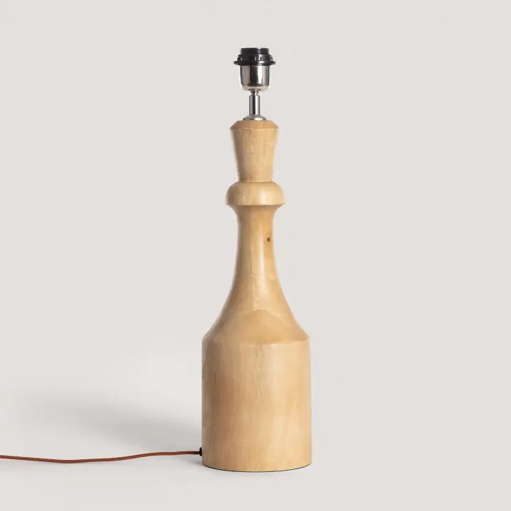 Base Lámpara de Mesa Madera Marala ILUZZIA - 1