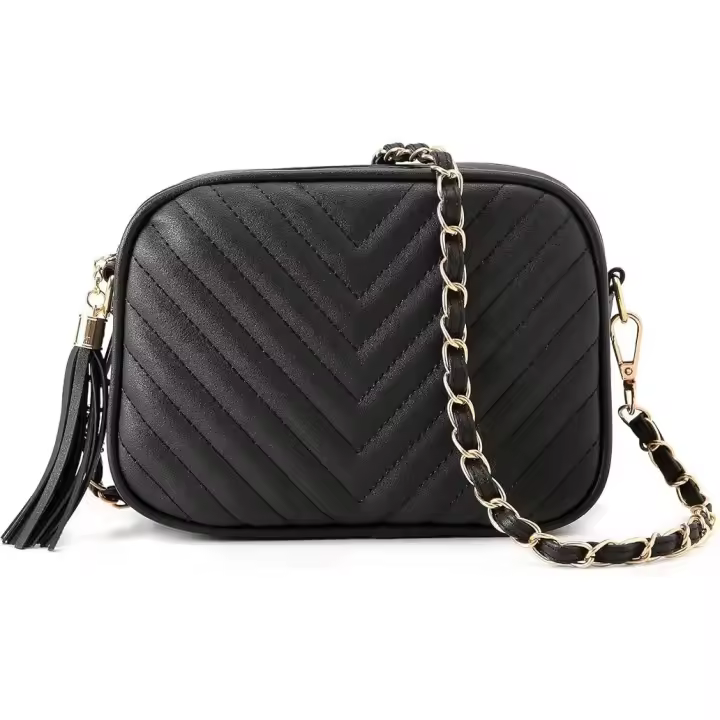 Bolso bandolera pequeño y Moderno para Mujer (Negro) - 1