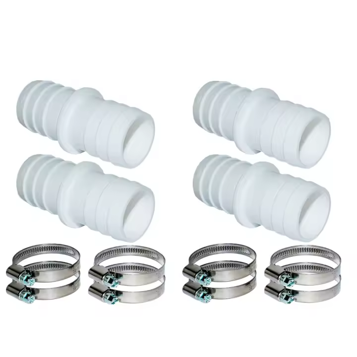 Tienda BIT Conector de Manguera de Piscina, onector de Manguera con pinzas de Manguera, adaptador de conector de piscina de 32 mm a 38mm - 1
