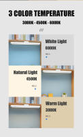Lámpara De Mesa Magnética Colgante 48cm LED Con Luz De Lectura Y Espejo Luz Nocturna Dimmer USB Recargable Para Cabecera - details 6