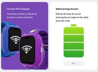 Reloj gps niño SaveFamily Relojes con GPS Iconic Plus 2 4G Reloj Inteligente niño Llamada Vídeo Face ID WhatsApp Inteligencia Artificial IA Spotify WIFI Bluetooth App Estampada Street Style Medidor constantes relojes inteligentes smartwatch NO INCLUYE SIM - details 4