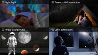 Proyector De Galaxia Luz Nocturna Para Habitación De Niños Proyector De Cielo Estrellado 360° Rotativo Planetario Regalo De San Valentín Para Bodas Decoración - details 6