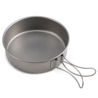 Lixada Tazas De Titanio Ultraligeras Para Camping Y Viajes Con Asas Plegables Utensilios De Cocina Al Aire Libreware De Mesa - details 11