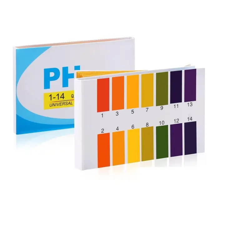 Tiras de pH - 320 piezas Tiras reactivas de valor de pH, rank de Medicina 1-14, Papel Tornasol, Papel indicador para Zumo de Limón, Jabon Hhydratante etc (4 x Paquete de 80) (C) - 1