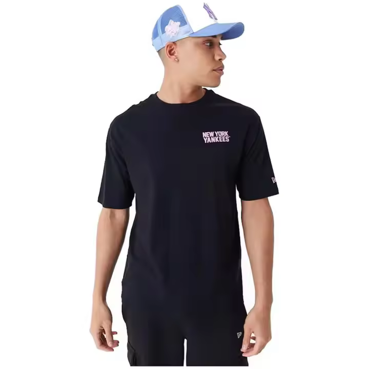 Camiseta de Manga Corta New Era Wordmark Os para hombre en color negro - 1