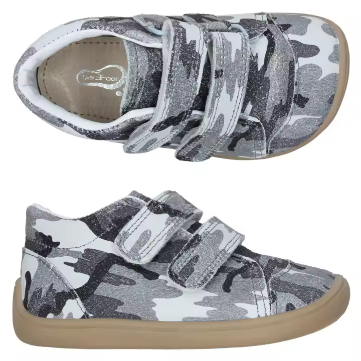 Botines respetuoso de piel CAMUFLAJE modelo Elf STEP de Bar3foot - 1