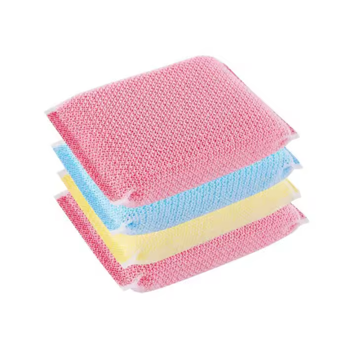 5pcs Esponja De Lavar Platos Espesa Pincel De Limpieza Para Cocina Paño De Limpieza De Cocina Material De Esponja - 1