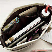 Bolsa De Almacenamiento Portátil De Lona Con Cierre De Cordón Multicausa Para Viajes Organizador Ecológico De Banda Interior - details 7