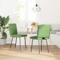 vidaXL Sillas de comedor 2 unidades terciopelo en color Gris claro/Rojo vino tinto/Amarillo y más | cómodas modernas ergonómicas para comedor cocina salón hogar - details 6