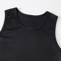 Chaleco De Moda Para Hombres Sin Mangas Transpirable Y Cómodo Para Fitness Al Aire Libre Color Negro Y Blanco Clásico - details 32