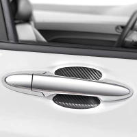 4Pcs Pegatinas De Protección Para Manijas De Puertas De Coche Película De Fibra De Carbono 3D Cubre Rasguños Protector Universal Accesorios Automotrices - details 5
