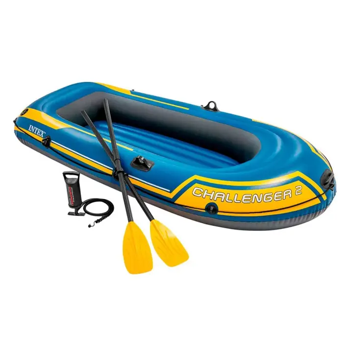 Intex Barco Inflable Challenger 2 Amarillo,Azul - 1