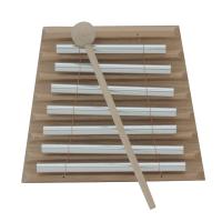 Campanas De Viento De Madera Para Mesa 1/3/7 Tonos Juguete Educativo Musical Para Niños Instrumento De Percusión Con Martillo Metal Plateado - details 16