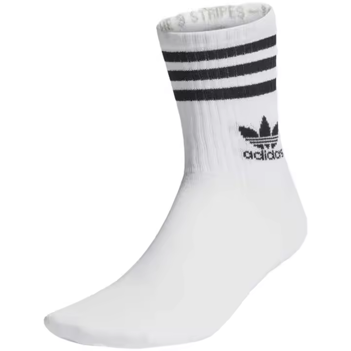 Calcetines Adidas Mid Cut para mujer en color blanco - 1