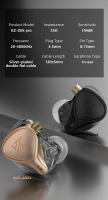 Auriculares KZ ZEX pro In-Ear Electrostáticos Dinámicos Y Equilibrados Para Deporte Y Juegos Cancelación De Ruido HIFI ZS10 ZSN pro EDX EDC ZSX - details 10