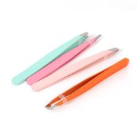 Pinzas para Cejas de Maple inoxidable con carcasa de cuero, depilación Facial, Restos y encarnada, 4 Unidades - details 1