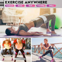 Banda De Resistencia De Color Gradiente Para Sentadillas Profundas Y Modelado De Glúteos Crochet Elasticidad Fitness Para Hombres Y Mujeres - details 11