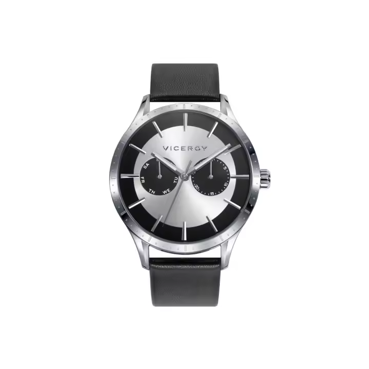 Reloj VICEROY 471323-07 Beat multifunción con correa de piel negra - 1