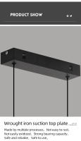 Lámpara Colgante Moderna Y Sencilla Para Comedor Y Cocina Lámpara De Pared Para Sala De Estar Iluminación Doméstica Decorativa - details 15