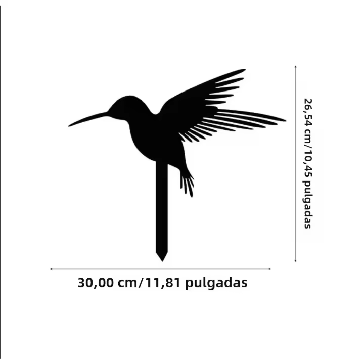 Palos De Jardín De Metal En Siluetas De Conejo Mariposa Y Pájaro Para Decoración Elegante Al Aire Libre Y Estatuas De Animales De Jardín - 1