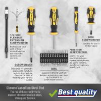 Juego De Destornilladores Magnéticos 43 Piezas Con Estuche Incluye Slotted Phillips Hex Pozidriv Torx Y Herramientas De Precisión Para Hombres - details 2