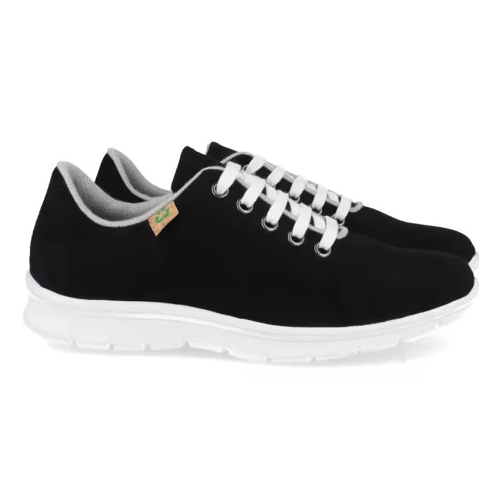 PuntoSalao Deportivas ecólogicas material reciclado para mujer color negro ECO02 - 1