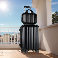 S7 STAR Juego de 2 maletas de viaje, Báscula de equipaje, Carcasa Ligera de PC, Asa con bloqueo a 3 alturas,Maleta grande, mediana y de cabina con un neceser,Trolleys,Ruedas Silenciosas Giratorias, Cerraduras de combinación,Múltiples opciones - details 10