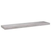 vidaXL Estante flotante de pared MDF 90x23,5x3,8 cm Blanco brillante, negro brillante, gris brillante Mueble Almacenaje Estantería para Oficina, Estudio, Dormitorio Estantería/Librería/ mueble de Almacenamiento - details 8