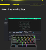 TECLADO MECÁNICO HE30 29 TECLAS MAGNETIC SWITCH TRIGGERS RÁPIDOS GAMER E-SPORTS USB CONECTADO a TRAVÉS DE CABLE Multicolor - details 7