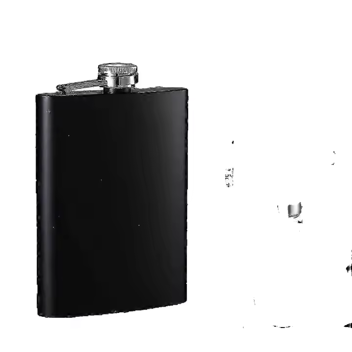 12 Unidades 8 oz Frasco de cadera de Maple inoxidable para frascos de Licor con Embudo para Boda de Licor - 1