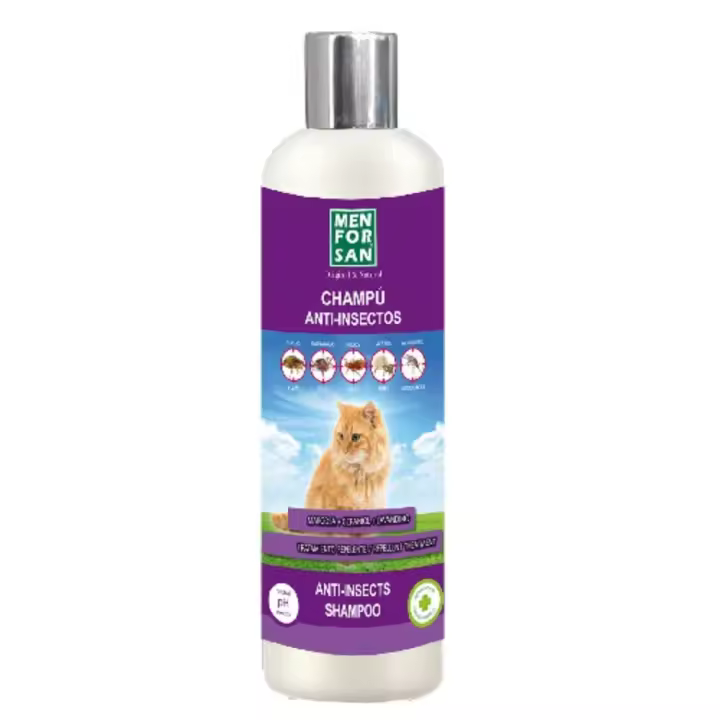 MENFORSAN Champú Anti-Insectos Gatos, 300 ml - 1