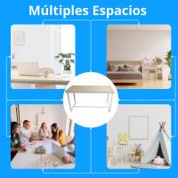 Meyvaser Mesa despacho, oficina, ordenador, escritorio 120cm color cambria blanco - details 1