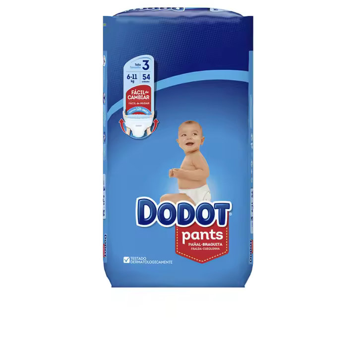 DODOT PANTS ETAPAS talla 3 pañal-braguita 6-11 kg 54 u - 1