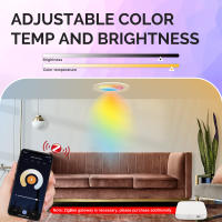 MoesHouse Downlight ZigBee 6W RGB Cambio De Luz Caliente Fría Compatible Con Alexa Google Home Control Remoto Tuya Luz LED Inteligente - details 1