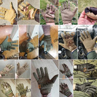 Guantes Tácticos De Camuflaje Para Hombres Con Dedos Completos Toque De Pantalla Adecuados Para Airsoft Ciclismo Paintball Pesca Y Caza - details 2