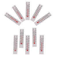 Termómetro De Papel Miniatura 10 Pcs 5cmX1.1cm Para Interior Rango De Medición -20 a 50 Grados Celsius - details 8