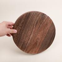 Tazón De Madera Redondo Para Mesa De Café Soporte Para Velas Decoración Del Hogar Tenedor De Servicio Pequeño Multipropósito Estilo Rustico - details 8