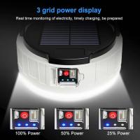 Interior con Carga Solar para acampar, lámpara recargable de camping, Luz LED con Banco de Energía de Emergencia Para cargar Móvil - details 10