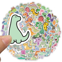 50PCS Pegatinas De Dinosaurio Cortas Impermeables Para Cuadernos Teléfonos Móviles Portátiles Estuches De Manillar Y Copas De Bebida - details 1