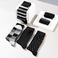 6 Pares De Calcetines De Negocios Para Hombre De Algodón De Alta Calidad Diseño De Moda Talla Grande Calcetines Deportivos Suaves Y Comprimidos - details 5