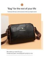 Bolso Bandolera De Cuero Genuino De Alta Calidad Para Mujer Estilo Designer Marca Kangaroo Lujo Suave Cremallera Y Bolsillos Internos - details 4