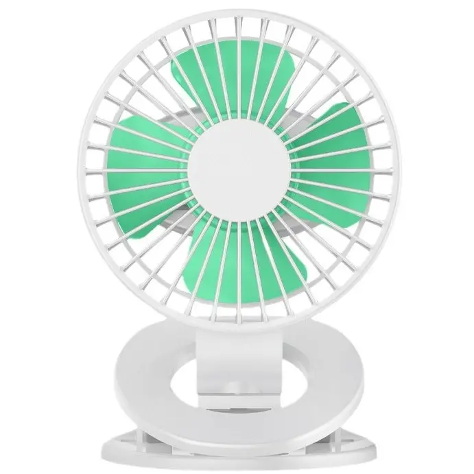 Mini ventilador eléctrico Personal portátil para cama, escritorio, asiento de coche, carga de dormitorio, Clip USB para el hogar pequeño - 1